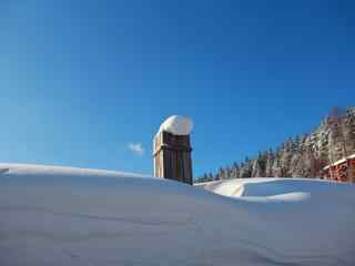 长白山纯白雪景图片高清壁纸下载