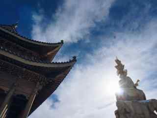 峨眉山顶天空风景壁纸