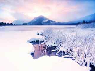 高山雪景图片桌面壁纸