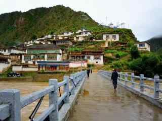 茶马古道村落风景图片壁纸