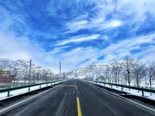 超好看贺兰山雪山风景图片