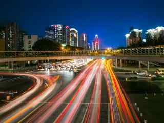 绚烂好看的城市夜景图片壁纸