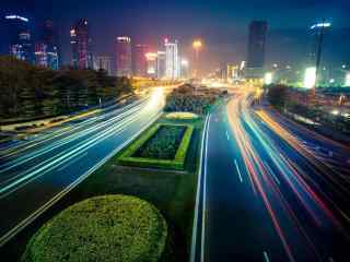 唯美绚烂的城市夜景图片壁纸