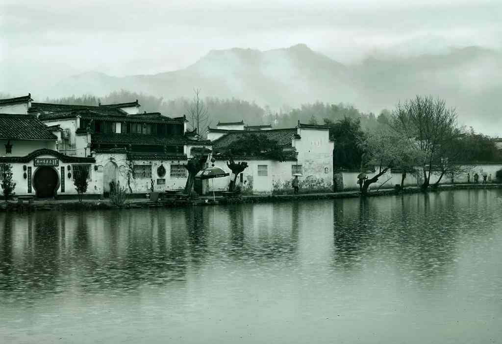 雨中的江南风景高清壁纸