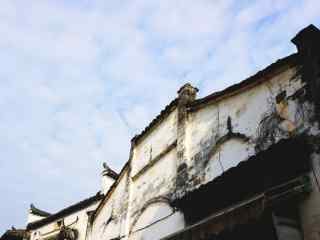 江西婺源古镇天空风景壁纸