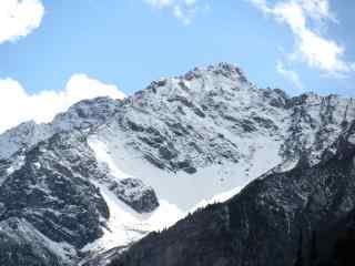 壮观的乔戈里峰雪山桌面壁纸