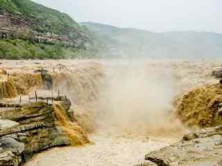 黄河壶口瀑布自然风光壁纸