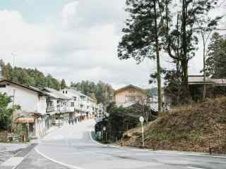 奈良小清新马路街道电脑桌面壁纸