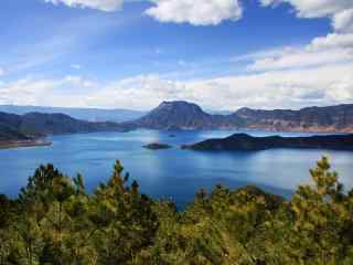 泸沽湖风景桌面壁纸