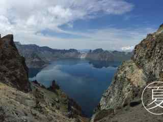 长白山天池清凉夏日风景