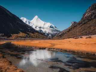 优美风景图片大自然雪山美景高清图片桌面壁纸