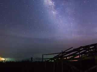 夜幕降临唯美星空高清桌面壁纸