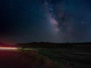 璀璨星空风景高清宽屏桌面壁纸